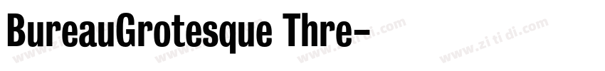 BureauGrotesque Thre字体转换